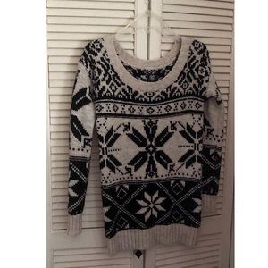 American Eagle Outfitters Fair Isle Pattern Wool Blend Crewneck Sweater SP